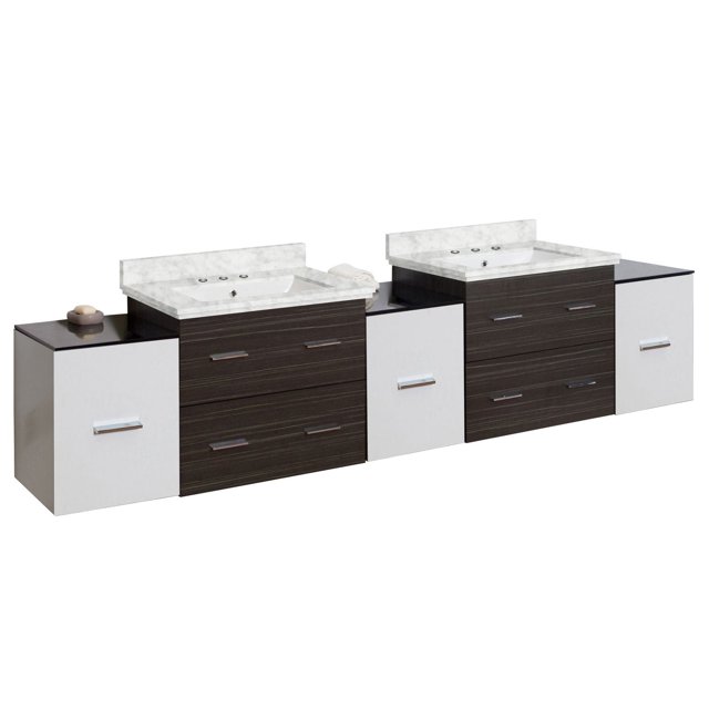 Imaginations Américaines 90 pouces W Vanity Set Gris