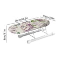 thumbnail image 3 of White Ironing Board Tabletop Ironing Board With Folding Leg And Cotton Cover Non Slip Mini Ironing Board Foldable For Sleeve Cuffs Home Laundry Room Dorm Use Portable Ironing Table For Tra, 3 of 7
