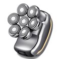 thumbnail image 1 of 6-in-1 Men's Electric Shaver 7 Floating Heads Beard Razor Hair Clipper Facial Cleaner Massager Body Hair Nose Hair Trimmer Washable Rechargeable LED Digital Display, 1 of 8