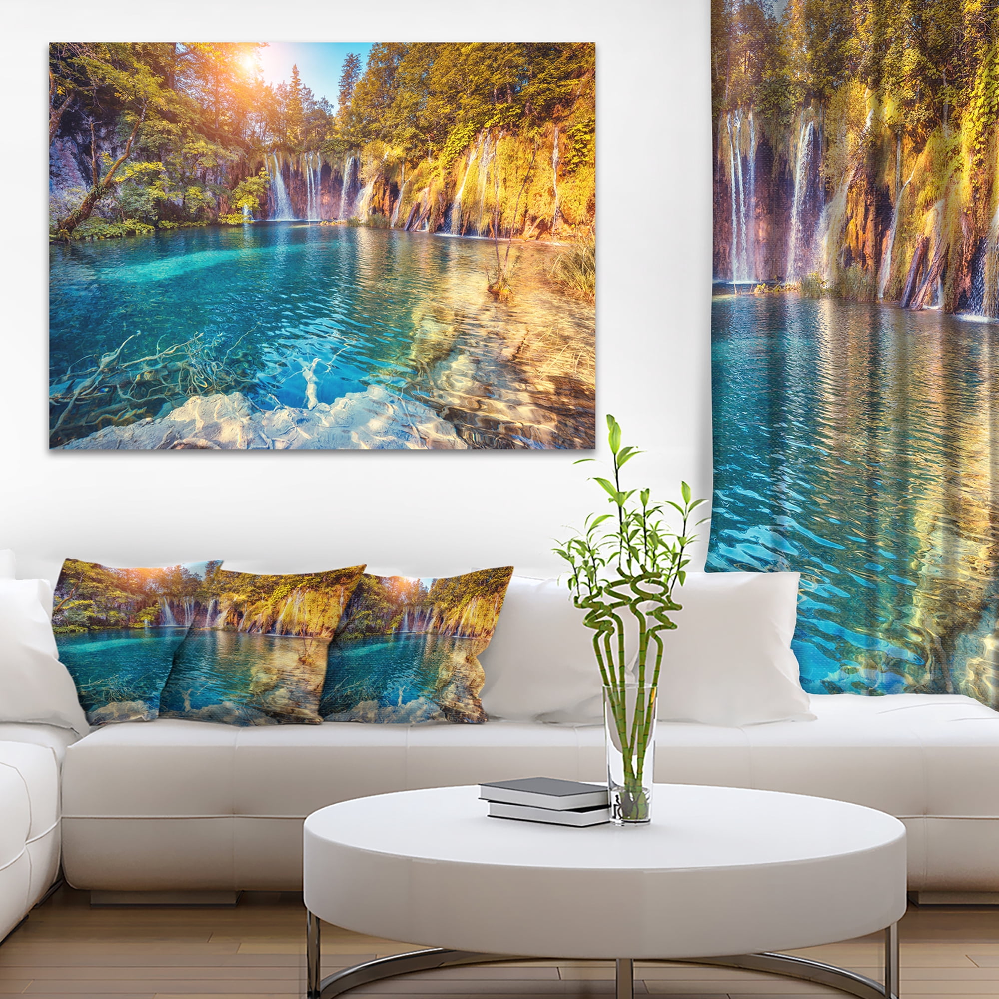 Tableau imprimée sur toile photographie Design Art Eau et soleil