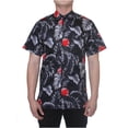 thumbnail image 1 of Omega Chemise Habillée Hawaïenne Tropicale, Noir Gris TG, 1 of 2