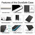 thumbnail image 4 of iPad PRO 2016 9.7 Inch [Pro 9.7 2016] A1673 A1674 MLPX2LL/A MLPW2LL/A MLPY2LL/A MLYJ2LL/A Slim Profile & Adjustable Viewing Angle Stand Wooden Texture Cover - Black, 4 of 8