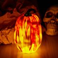 thumbnail image 3 of Gupgi Halloween Pumpkin Light, Resin Light Up Battery Operated 3D LED Lighted Pumpkin Lamp, 3 of 9