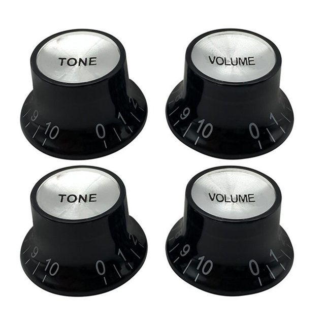 Electric Guitar Top Hat 2 Volume & 2 Tone Knobs for Gibson EPI LP ST Guitars