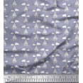 thumbnail image 1 of Soimoi Modal Satin Fabric Cloud,Fish & Yacht Nautical Print Fabric by The Yard 42 Inch Wide, 1 of 3