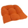 thumbnail image 1 of 19-inch U-Shaped Micro Suede Tufted Dining Chair Cushion, 1 of 1