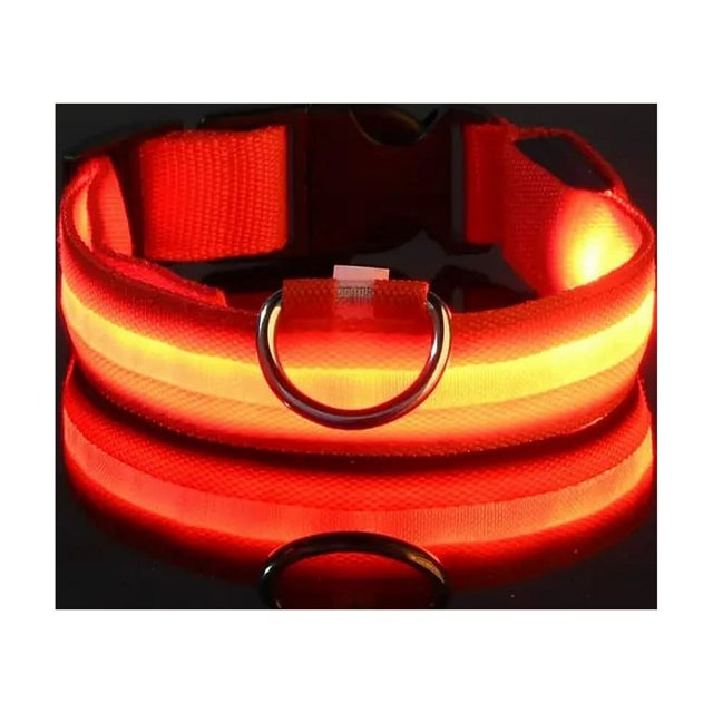 Pet Collar Cat Luminous Pet LED No Printed Luminous Safety Collar for Cats Dogs