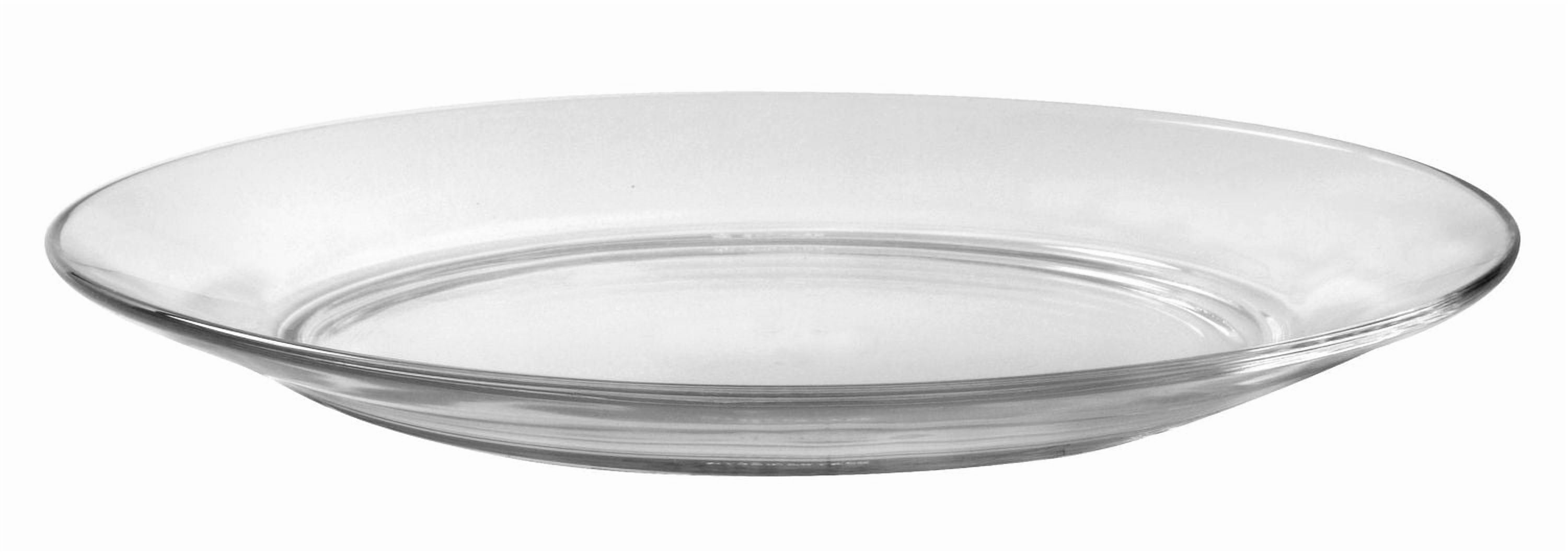 Duralex - Assiette plate Lys en verre transparent 28 cm - Ensemble de 6