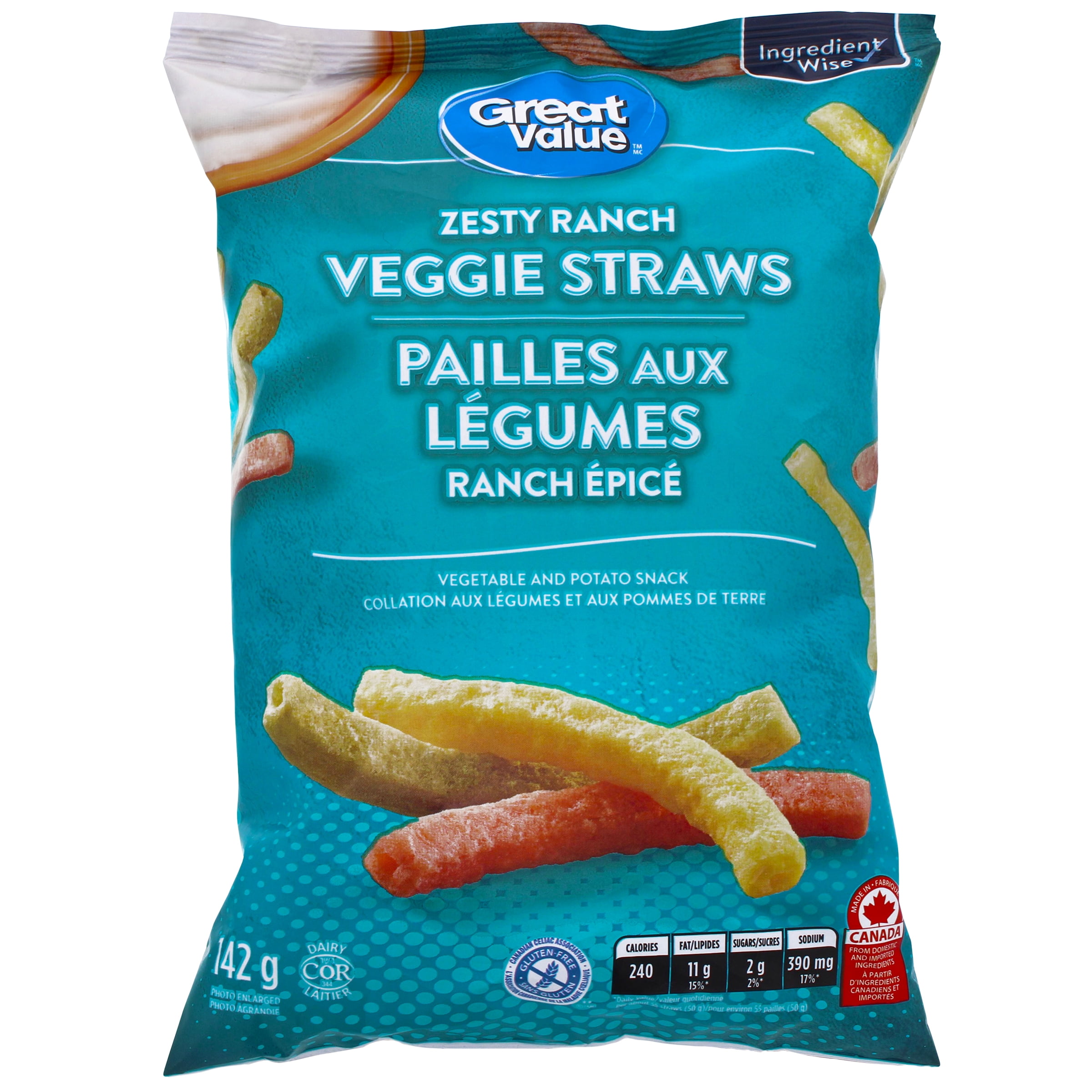Great Value Zesty Ranch Veggie Straws