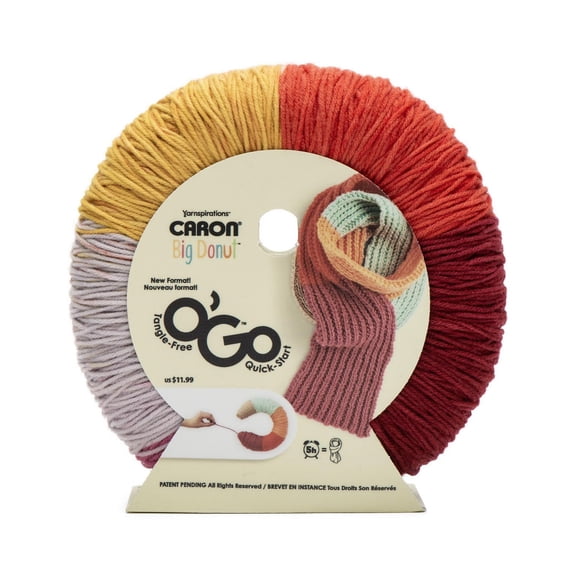 Caron® Big Donut O'Go™ #4 Moyen Acrylique Fil, 9.9oz/280g 533 Yards