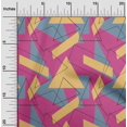 thumbnail image 1 of oneOone Cotton Cambric Fabric Rectangle & Triangle Geometric Printed Craft Fabric BTY 56 Inch Wide, 1 of 4