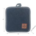 thumbnail image 2 of Denim Pot Holder With Leather Badge - Set of 4, 2 of 2