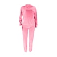 thumbnail image 1 of IROINNID Survêtement pour Femmes Ensemble 2 Pcs en Solde Chandail à Capuche à Manches Longues Décontracté Chemise/chemise à Manches Longues à Col Rond Ensemble Tenue de Sport, Rose Vif, 1 of 9