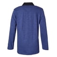 thumbnail image 2 of Sportoli Polo Rugby à Manches Longues en Coton à Larges Rayures pour Garçons - Bleu Uni (Taille 10), 2 of 7