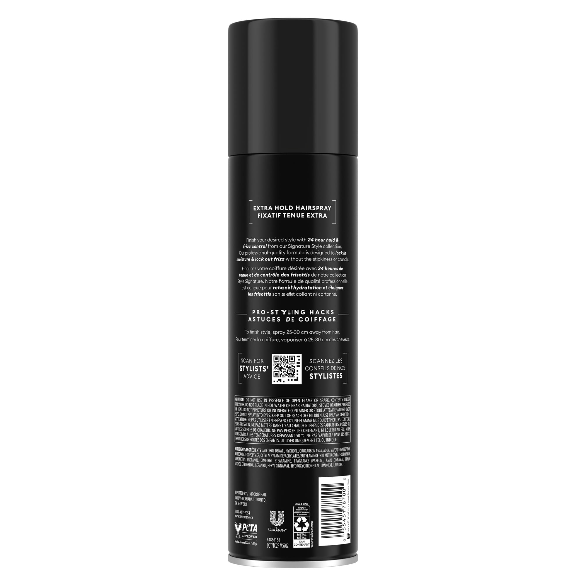 TRESemmé Hairspray Extra Hold Moisture Lock+24H Frizz Control, 413 g