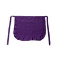 thumbnail image 2 of pitrice Polyester Apron Solid Color Replacement Cute Lace Kitchen Restaurant Coffee House Maid Costume Waitress Half Aprons Purple, 2 of 9