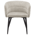 thumbnail image 2 of Bouclair Beige Fabric and Metal Accent Chair, 2 of 5