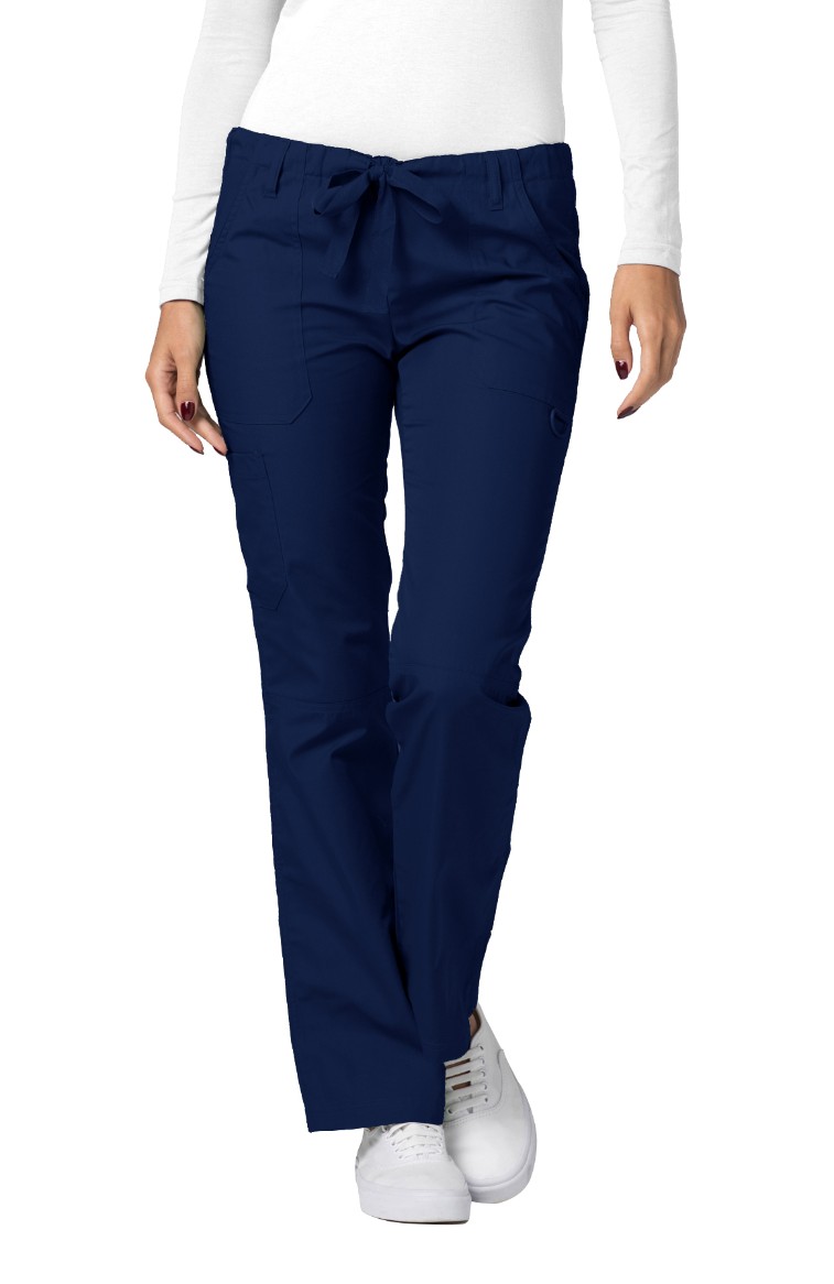 Adar Uniformes Médicaux Universels pour Femmes - Pantalon d'Uniforme à Jambe Droite avec Cordon