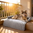 thumbnail image 4 of Washable Pet Bed Sofa Protector Mat with Soft Warm Cushion for Dogs and Cats Indoor Use, 4 of 5