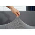 thumbnail image 4 of Stretch Durable L Shape Sofa Cover For 1 2 3 4 Seaters (Light Gray, 2 Seaters), 4 of 6