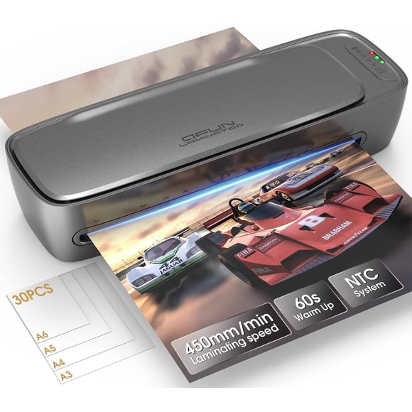 Qfun Machine de Lamination 13 Pouces Machine de Lamination Thermique 11x17 avec Feuilles, Machine de Lamination Froid Chaud Échauffement des Années 60 Lam Personnel