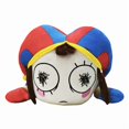 thumbnail image 2 of 17Inch Big Pomni Plush Clown Doll - Cartoon Circus Plush Toy, Adorable Slouching Design, 2 of 3
