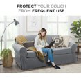 thumbnail image 2 of CHOK 2024 Pixel Housse Extensible pour Causeuse 2 Pcs Noire, 2 of 9