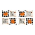 thumbnail image 4 of kurtrusly 4pack/lot Holiday Home With Easy-care Pillowcase Soft Cushion Cover Halloween-4 2Set, 4 of 6
