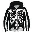 thumbnail image 1 of Zwiiyzr 2025 4-14 Ans Garçons Sweat à Capuche Oversize à Manches Longues T-Shirt Imprimé Col Rond Sweat à Capuche Blanc, 1 of 3