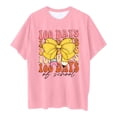 thumbnail image 5 of LUOGENLI T-Shirt pour Filles Enfants Mode Décontractée Imprimé Col Rond Ample Manche Courte T-Shirt Haut Chemises pour Filles Longueur Midi 10-11 Ans, 5 of 5