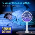 thumbnail image 3 of Electric Fly Swatter, Outdoor Indoor Tennis Fly Zapper, Handheld Bug Zapper Racket, Electric Mosquito Swatter, Mosquito Killer Lamp, USB Rechargeable Portable Fly Zapper, 3 of 7