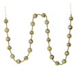 thumbnail image 1 of Vickerman M183538 6 ft. Champagne Stripe Ball Garland, 1 of 4