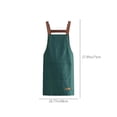 thumbnail image 3 of ZZkhGO Solid Color Kitchen Apron, Waterproof Oil Resistant Cooking Bib, Adjustable Ties Unisex Apron for Baking, Grilling, 3 of 6