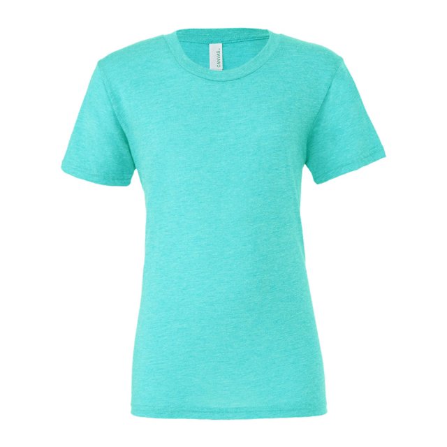 T-shirt à Manches Courtes Unisexe en Canevas Bella à Col Rond en Mélange, S