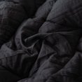thumbnail image 2 of JML Ensemble de Couette Très Grand Size 3 Pcs - 480GSM Texture Froissée Design Carré, Noir, 2 of 5