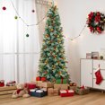 thumbnail image 2 of Costway 9 FT Artificial Xmas Tree with 1416 Branch Tips 560 Warm White LED Lights, 2 of 10