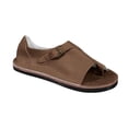 thumbnail image 1 of Womens Flat Sandals Slip on Toe Ring Buckle Strap Open Toe Thick Sole Summer Beach Leather Sandals Brown, 1 of 9