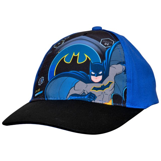Batman Casquette Snapback pour Jeunes avec Personnage et Symbole, design Multicolore Mettant en Valeur un Graphique Audacieux de Batman sur le Panneau avant. Comprend une Visière Noire Arrondie, des Panneaux Latéraux Bleus et une construction en polyester durable. Idéale pour les Vêtements d'Été pour Enfants et les Activités de Plein Air.