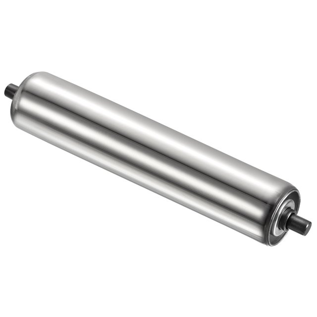 Unique Bargains 2'x12' Transmission de Rouleau Convoyeur par Gravité en Acier Inoxydable Extrémité Galvanisée