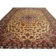 thumbnail image 2 of Cream Floral Hot Ivory Touch Medallion Area Rug Hand Knotted Wool Silk Carpet (6 X 4)', 2 of 9