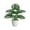 Green#02, variant on Linnome Artificial Monstera Bonsai Plant Fake Potted Tropical Leaves for Home Office Living Room Desktop Decoration 17.7in Z1-White