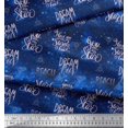 thumbnail image 3 of Soimoi Poly Georgette Fabric Text & Sacred Geometry Galaxy Print Fabric by Yard 52 Inch Wide, 3 of 3