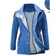 thumbnail image 2 of Femmes à Capuche Multicolores Camping en Plein Air Randonnée Vélo Imperméable Léger Manteau de Pluie Veste de Pluie, 2 of 2