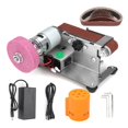 thumbnail image 1 of Mini Electric Belt Sander DIY Polishing Grinding Machine Multifunctional Grinder Belt Sander Cutter Edges Sharpene ,Wide Use, 1 of 6