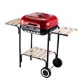 thumbnail image 2 of Outsunny Charcoal BBQ Trolley Barbecue Grill, 2 of 2