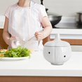 thumbnail image 1 of Ceramic Garlic Keeper Garlic Container Saver with Lids Canister Collection Round White, 1 of 8