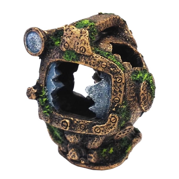 Penn-Plax Small Diver Helmet Aquarium Ornament- Resin