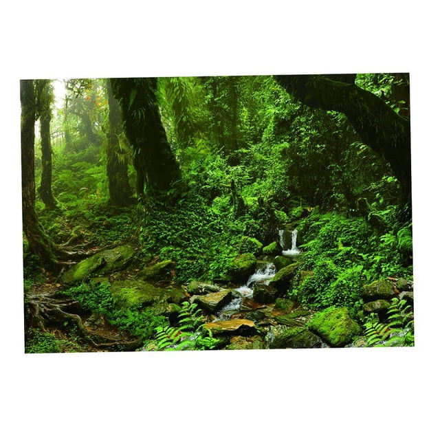 Aquarium Fish Tank Background Poster PVC Adhesive Decor Paper Like 122x46cm