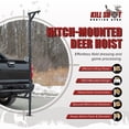 thumbnail image 2 of Kill Shot Hitch Mounted Steel Deer Hoist with Swivel, 500 Pound Capacity, Black, 2 of 8
