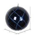 thumbnail image 3 of Vickerman MT198231D 6 in. Midnight Blue Candy Glitter Net Ornament - 2 per Bag, 3 of 3